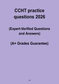 CCHT Practice Questions 2026 &vert; Dialysis Technician Exam Prep