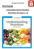Test Bank&colon; Understanding Nutrition &lpar;16th Edition&rpar; &ndash; Ellie Whitney & Sharon Rady Rolfes
