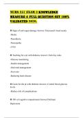 NURS 257 EXAM 3 KNOWLEDGE MEASURE & FULL QUESTION SET 100&percnt; VALIDATED 2026&period;