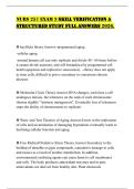 NURS 257 EXAM 3 SKILL VERIFICATION & STRUCTURED STUDY FULL ANSWERS 2026&period;