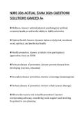 NURS 306 ACTUAL EXAM 2026 QUESTIONS SOLUTIONS GRADED A&plus;