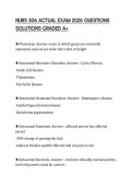 NURS 306 ACTUAL EXAM 2026 QUESTIONS SOLUTIONS GRADED A&plus;