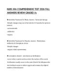 NURS 306 COMPREHENSIVE TEST 2026 FULL ANSWERS REVIEW GRADED A&plus;