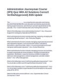 Administration Journeyman Course &lpar;3F5&rpar; Quiz With All Solutions CorrectVerifiedApproved&vert; 2026 Update