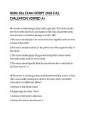NURS 306 EXAM SCRIPT 2026 FULL EVALUATION VERIFIED A&plus;