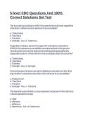 5-level CDC Questions And 100&percnt; Correct Solutions Set Test