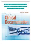 Test Bank for Guide to Clinical Documentation 3rd Edition by Debra D Sullivan All 1-18 Chapters Covered With Questions And Verified Solutions With Detailed Rationales And Case Study&period;