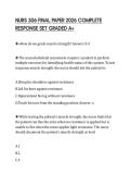 NURS 306 FINAL PAPER 2026 COMPLETE RESPONSE SET GRADED A&plus;