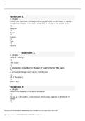 QUIZ 1 HIST502 Historiography&vert; With complete solution &vert; RATED A&plus; NEW