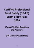CP-FS Exam Study Pack 2026 &vert; NEHA Food Safety Prep