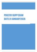 PDU3701 SUPP EXAM DUE DATE 31JANUARY2026