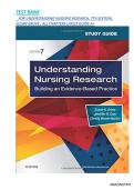 TEST BANK  FOR UNDERSTANDING NURSING RESEARCH&comma; 7TH EDITION&comma; SUSAN GROVE &comma; ALL CHAPTERS LATEST GUIDE A&plus;