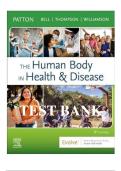 Test bank for The Human Body in Health & Disease&comma; 8th Edition by Patton&colon; A Complete Guide for 2026