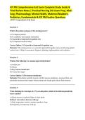 ATI PN Comprehensive Exit Exam Complete Study Guide & Final Review Notes &vert; Practical Nursing Exit Exam Prep&comma; Med-Surg&comma; Pharmacology&comma; Mental Health&comma; Maternal-Newborn&comma; Pediatrics&comma; Fundamentals & ATI PN Practice Questions