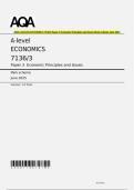 AQA A-level ECONOMICS 7136&sol;3 Paper 3 Economic Principles and Issues Mark scheme June 2025