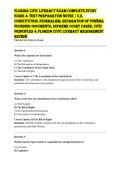 Florida Civic Literacy Exam Complete Study Guide & Test Preparation Notes &vert; U&period;S&period; Constitution&comma; Federalism&comma; Separation of Powers&comma; Founding Documents&comma; Supreme Court Cases&comma; Civic Principles & Florida Civic Literacy Requirement Review