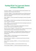 Psychology 101 Unit 1 Test &vert; Latest study &vert; Questions and Answers &vert; 2026 updates