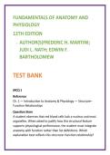 Anatomy & Physiology Test Bank &mdash; Martini A&P 12th Edition &CenterDot; 20 NCLEX-style MCQs per Chapter &CenterDot; Nursing A&P Test Bank 2026 Prep