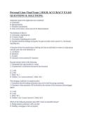 Personal Lines Final Exam &vert;&vert; HIGH-ACCURACY EXAM QUESTIONS & SOLUTIONS&period;