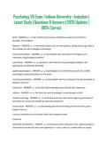 Psychology 101 Exam 1 Indiana University&mdash;Aubuchon &vert; Latest Study &vert; Questions & Answers &vert; 2026 Updates &vert; 100&percnt; Correct