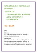 Fundamentals of Anatomy & Physiology 12th Ed &mdash; Complete Test Bank &lpar;20 NCLEX-style MCQs&sol;Chapter&rpar; &vert; Martini A&P Test Bank 2026
