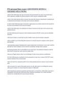 PSI personal lines exam &vert;&vert; QUESTIONS WITH A&plus; GRADED SOLUTIONS&period;