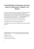 AIC 304 EXAM 2026 &vert; All 50 Questions and Correct Answers &vert; Verified Answers &vert; Graded A&plus; &vert; Just Released