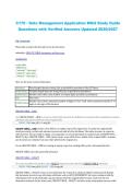 C170 Data Management Applications &ndash; Western Governors University &lpar;WGU&rpar; 2026&sol;2027 Study Guide with Questions and Verified Answers