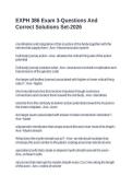 EXPH 386 Exam 3-Questions And Correct Solutions Set-2026