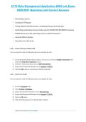 C170 Data Management Applications Lab Exam &ndash; Western Governors University &lpar;WGU&rpar; 2026&sol;2027 with Lab Questions and Correct Answers