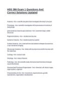 HSS 386 Exam 1 Questions And Correct Solutions Updated