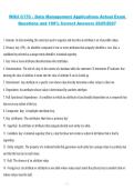 C170 Data Management Applications Actual Exam &ndash; Western Governors University &lpar;WGU&rpar; 2025&sol;2027 with Exam Questions and Correct Answers