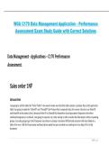 C170 Data Management Applications Performance Assessment Exam Study Guide &ndash; Western Governors University &lpar;WGU&rpar; with Correct Solutions
