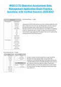 C170 Data Management Applications Objective Assessment &ndash; Western Governors University &lpar;WGU&rpar; 2026&sol;2027 Exam Practice Questions with Verified Answers