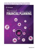 Solution Manual for Personal Financial Planning 15th Edition by Randy Billingsley&comma; Lawrence J&period; Gitman&comma; Michael D&period; Joehnk&vert;ISBN&colon;9780357438480&vert;All Chapters&vert; NEW LATEST UPDATE 