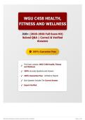 WGU C458 Health&comma; Fitness and Wellness 310&plus; &lpar;2025-2026 Full Exam Kit&rpar; &ndash; Solved Q&A with Correct & Verified Answers