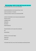 Pharmacology- NUR 211 Quiz with Accurate Answers