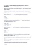 PCT NCCT exam &vert;&vert; QUESTIONS WITH ALL PASSED ANSWERS&period;