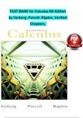 Calculus &ndash; Test Bank &vert; 9th Edition &vert; Varberg&comma; Purcell & Rigdon &vert; Verified Chapters Complete