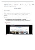 WGU D412 AVN2 &ndash; Network Analytics and Troubleshooting Task 1 Submission &vert; Latest 2026 Update with complete solutions&period;