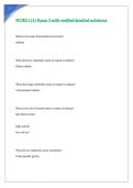 NURS 1141 Exam 2 with verified detailed solutions