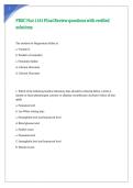 PBSC Nur 1141 Final Review questions with verified solutions