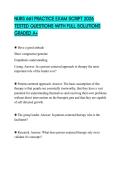 NURS 661 PRACTICE EXAM SCRIPT 2026 TESTED QUESTIONS WITH FULL SOLUTIONS GRADED A&plus;