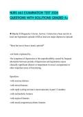 NURS 663 EXAMINATION TEST 2026 QUESTIONS WITH SOLUTIONS GRADED A&plus;