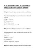 NURS 6645 WEEK 11 FINAL EXAM 2026 FULL PREPARATION WITH CORRECT ANSWERS