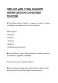 NURS 6675 WEEK 11 FINAL EXAM 2026 VERIFIED QUESTIONS AND DETAILED SOLUTIONS