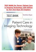 Test Bank for Torres&rsquo; Patient Care in Imaging Technology 10th Edition by TerriAnn Ryan &ndash; All Chapters MCQs with Rationales &vert; Verified Exam Prep &vert; INSTANT PDF DOWNLOAD &lpar;2026&rpar;