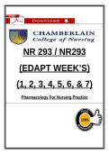 NR 293 EDAPT Weeks 1&ndash;7 Bundle 2026 &vert; Chamberlain Pharmacology