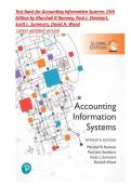 Test Bank For Accounting Information Systems&comma; 15th Edition by Romney&comma; Steinbart&comma; Summers&comma; Wood All chapters&period; LATEST 