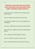 COG220 Access Data Model Overview&comma; COG220  ACCESS DATA MODEL EXAM 2026 NEWEST &lpar;100&percnt;  CORRECT ANSWERS&rpar; &sol;ALREADY GRADED A&plus; 